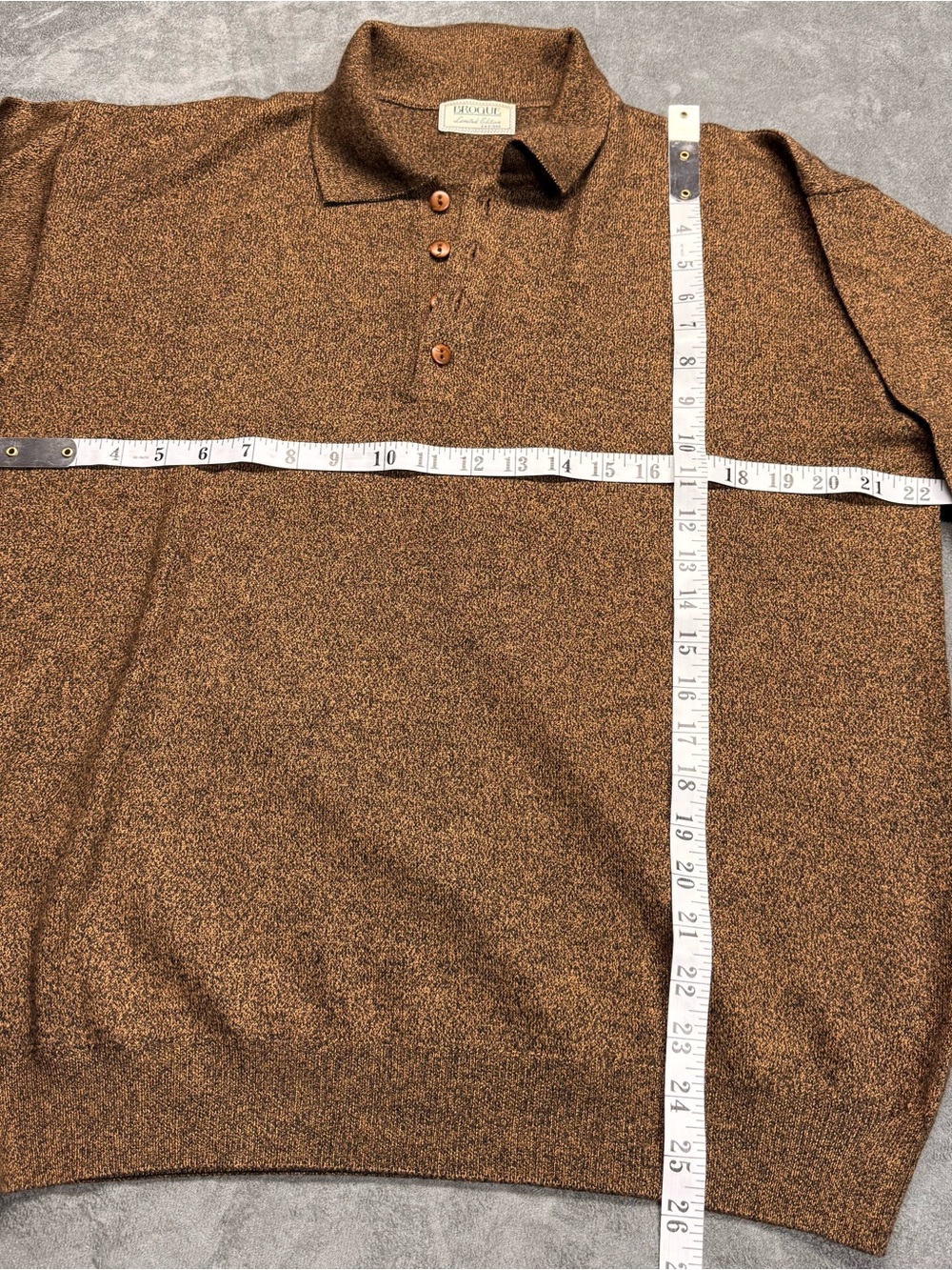 🤎 Brogue Limited Edition Wool Blend Sweater – Made in Spain - Picture 3 of 5